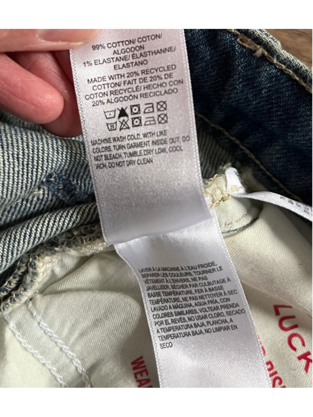 Lucky Brand boy mid rise relaxed straight jeans size 4 - Picture 9 of 9